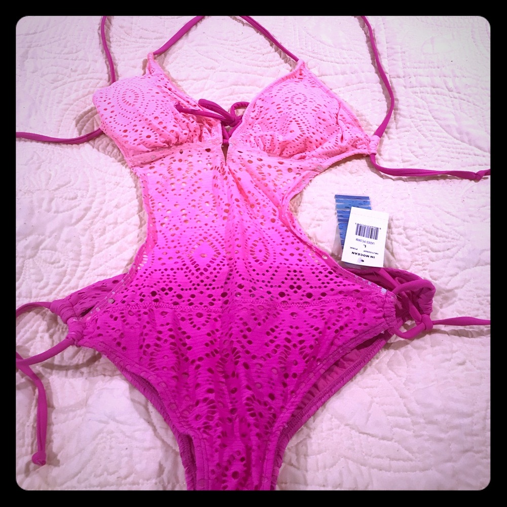 Ombré monokini bathing suit